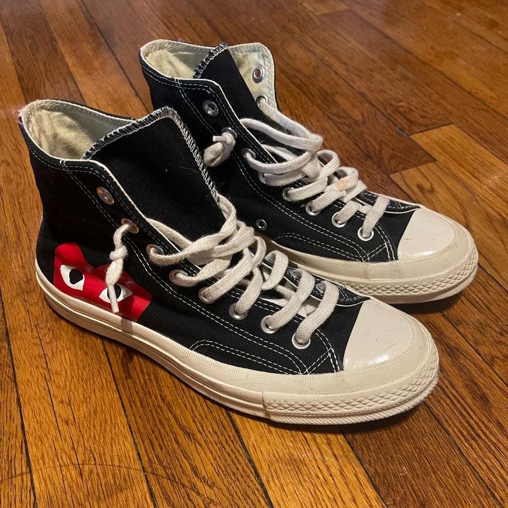 CONVERSE X COMME DES GARCONS PLAY ALL STAR CHUCK '70 HI - BLACK